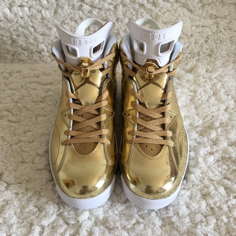 Authentic Air Jordan 6 Pinnacle Gold